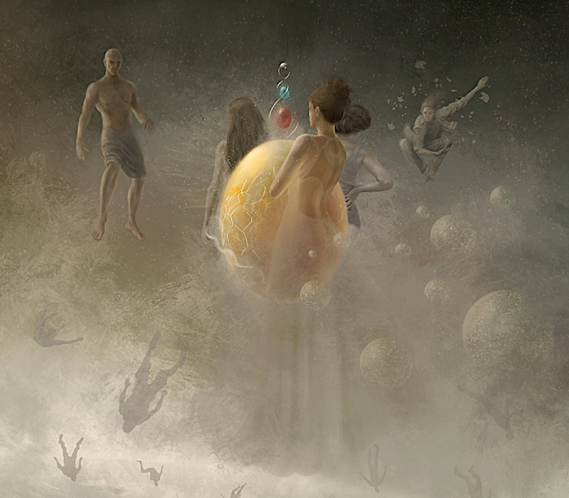 Painting: 'An Adamant Idea' by Sabina Nore