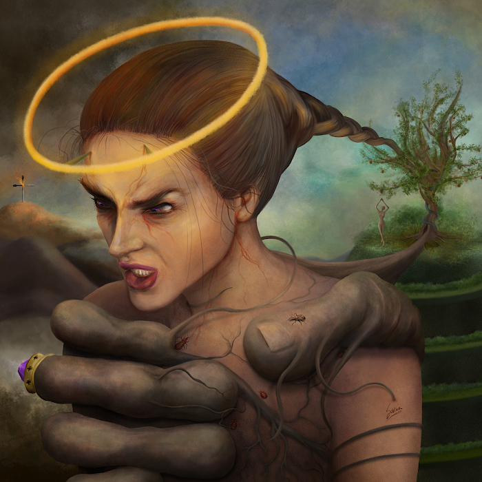 Painting: 'Divine Fury' by Sabina Nore