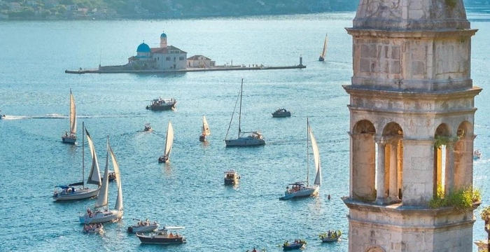 Regatta in the Bay of Kotor, Montenegro