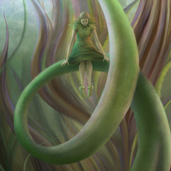 Detail from painting by Sabina Nore