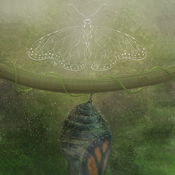 Detail from a painting by Sabina Nore